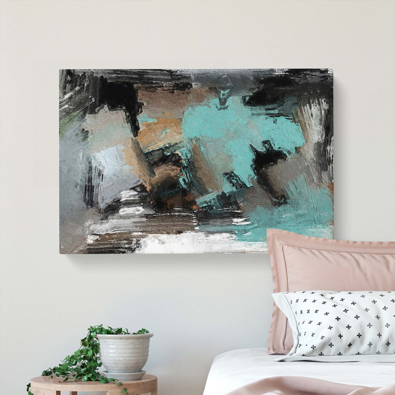 Abstract Art Painting Vol.280 - Wrapped Canvas, 35cm H x 50cm W x 3cm D