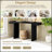 Large 60-Inch Console Table With Geometric Clean Lines, Stylish Entryway Table With Painted Finish And Adjustable Feet, Suitable For Living Room, Entryway, Hallway.-1152366330