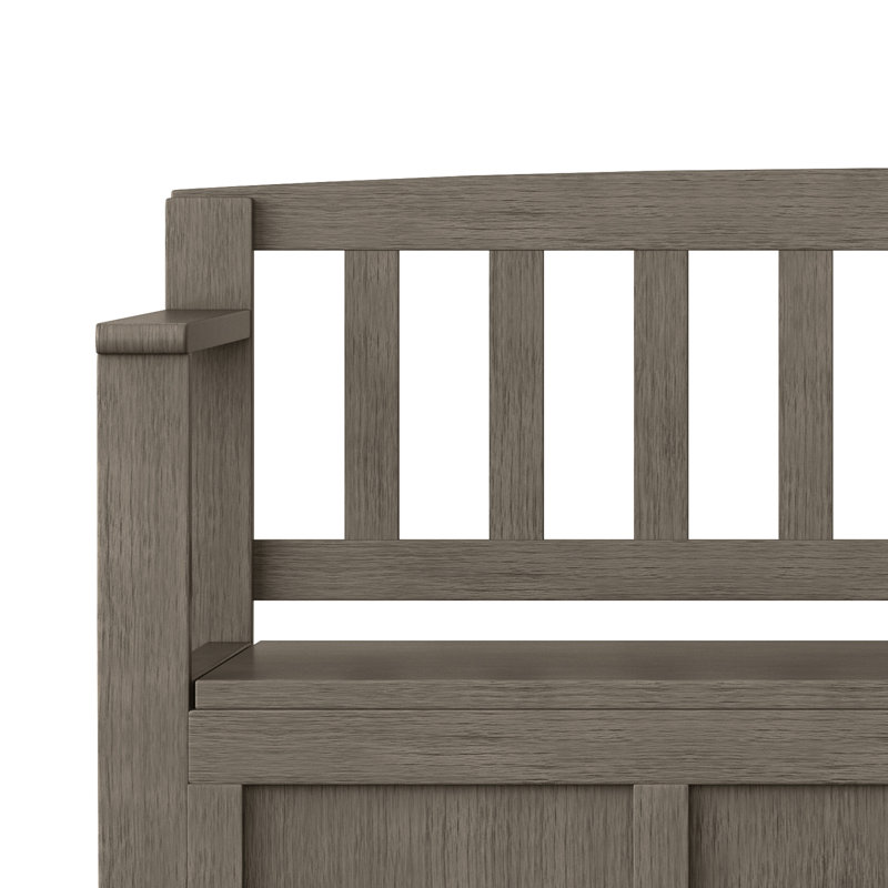 Banc de rangement pour hall d'entrée Brooklyn, Brun