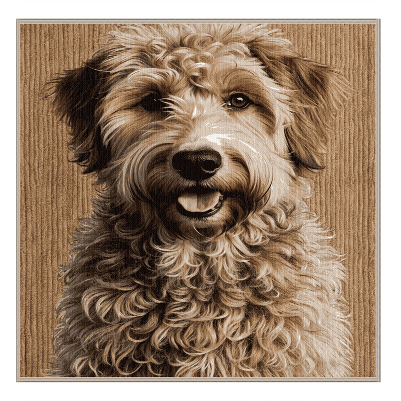  Tapis lavable pour chiens Lagotto Romagnolo, Carré 4 pi