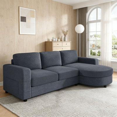 84.6" L-shaped Sofa Couch