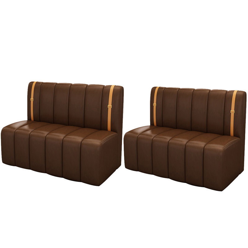 Sarujan Faux Leather Upholstered Bench, Brown