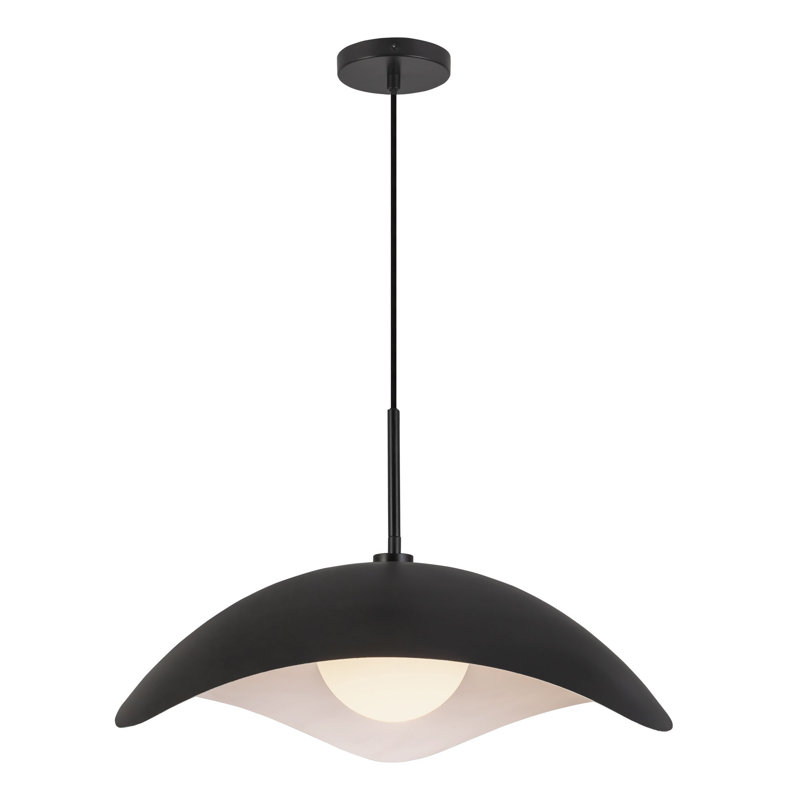 Kirby 22-in Black Pendant