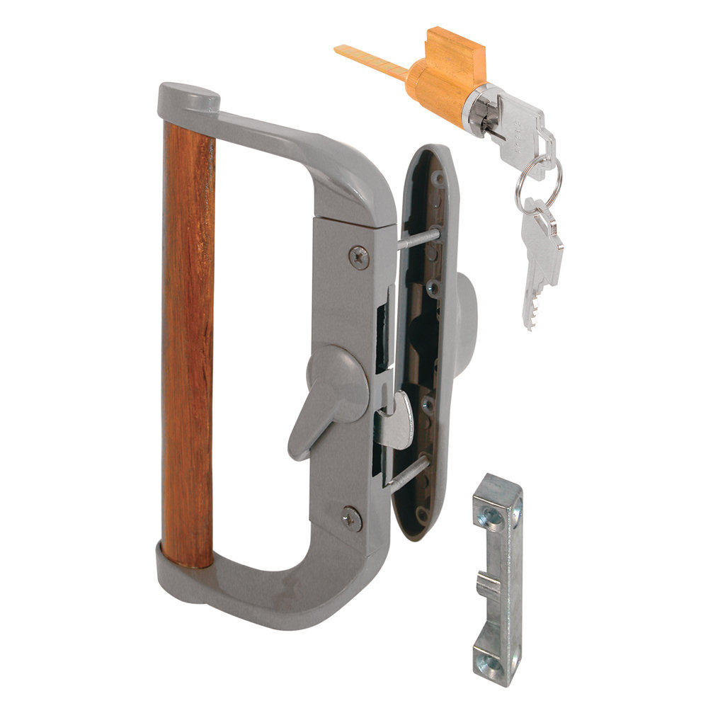Prime-Line Patio Door Surface with Hook Latch, Diecast Body, Wood ...