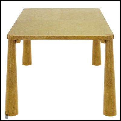 7-Piece Retro Dining Table Set For 6, Wood Dining Table Set With Upholstered Chairs For Kitchen & Dining Room