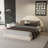 Unique Arched Boucle Bed with Small Table