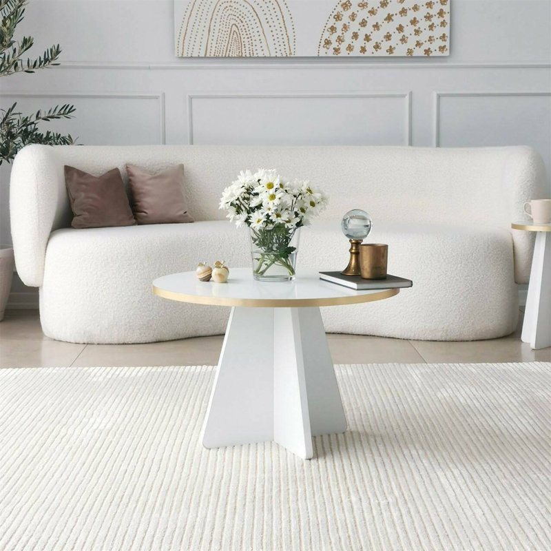 Abla Coffee Table, White