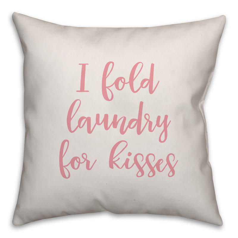 Throw Pillow, White/Pink, Pillow Cover