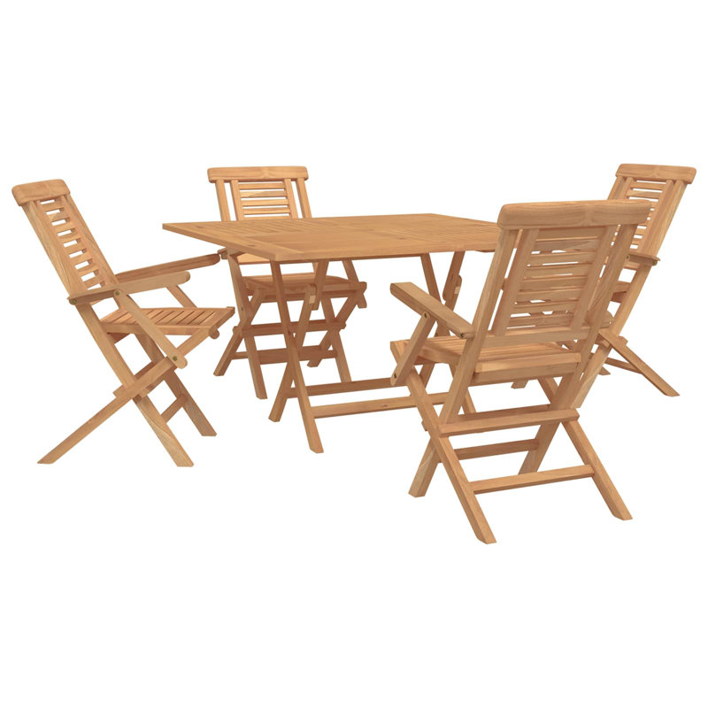 Solid Wood Patio Dining Set Table,