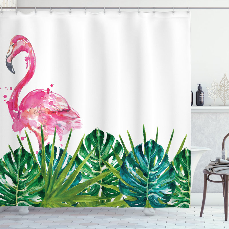 Shower Curtain Set + Hooks, 70" H x 69" W