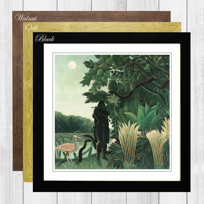 Henri Rousseau - Single Picture Frame Print, Black