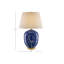 Lampe de table 31 po bleu / blanc / feuille d'or Sakura
