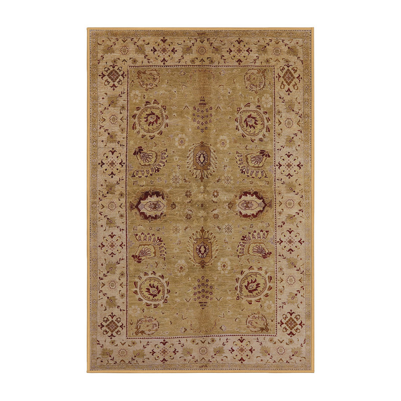 Tapis brun clair / beige Gomidas, Rectangle 5 pi x 7 pi