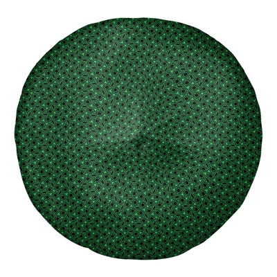 Coussin de sol à motif de treillis hexagonal Katelyn Elizabeth