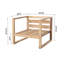 Venice Teak 5 Piece Chat Group With End Table-1444045384