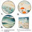 Beach Day Umbrella Parade III - Beach People, art mural-149132699-149132701