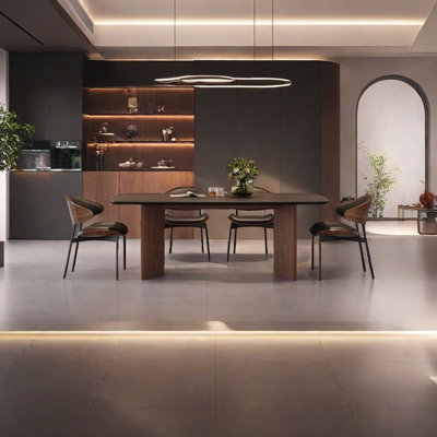 Full-support load-bearing base plate dining table