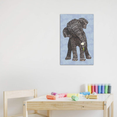 " Baby Elephant - Blue " by Angelika Parker