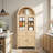 71" Arched Storage Bookcase, Display Cabinet-862592422