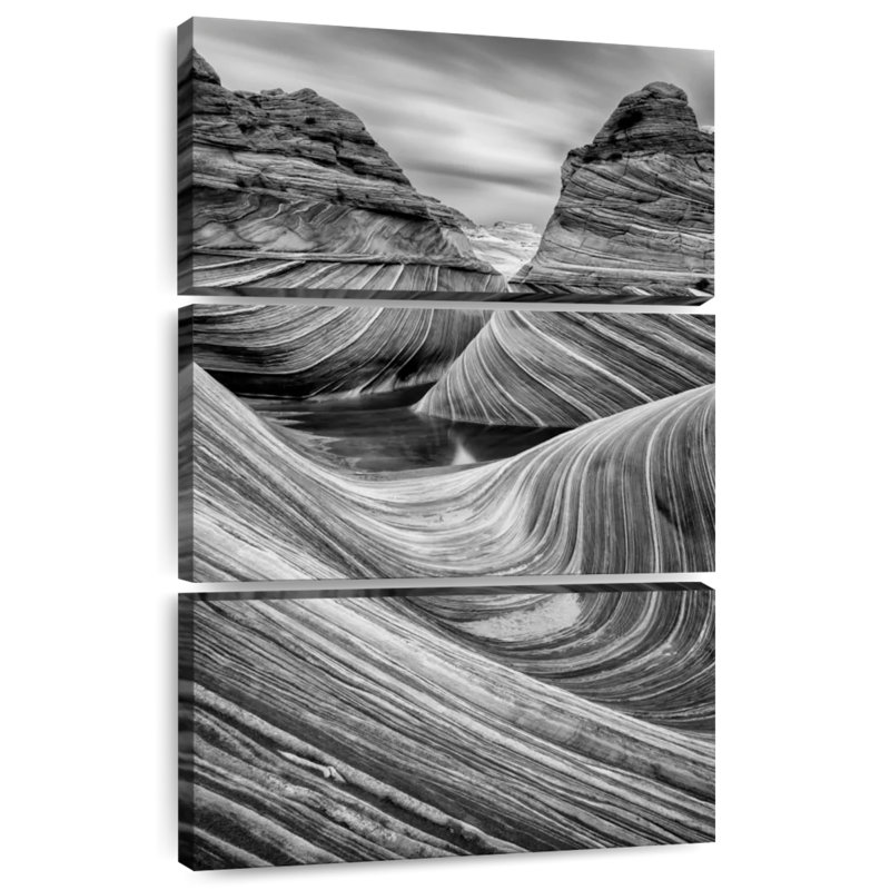 Alvord la vague monochrome, H 74 po x l 48 po