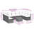  Garden Sofa Set Black
