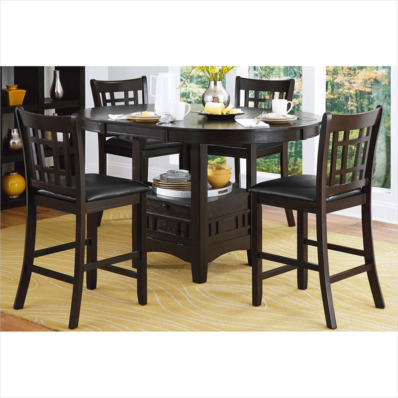 with Solid Wood Base Dining Table