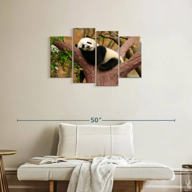 Panda endormi Brampt, H 22 po x l 36 po