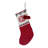 12X25" Red/Gray/White Snowflake Knit Stocking