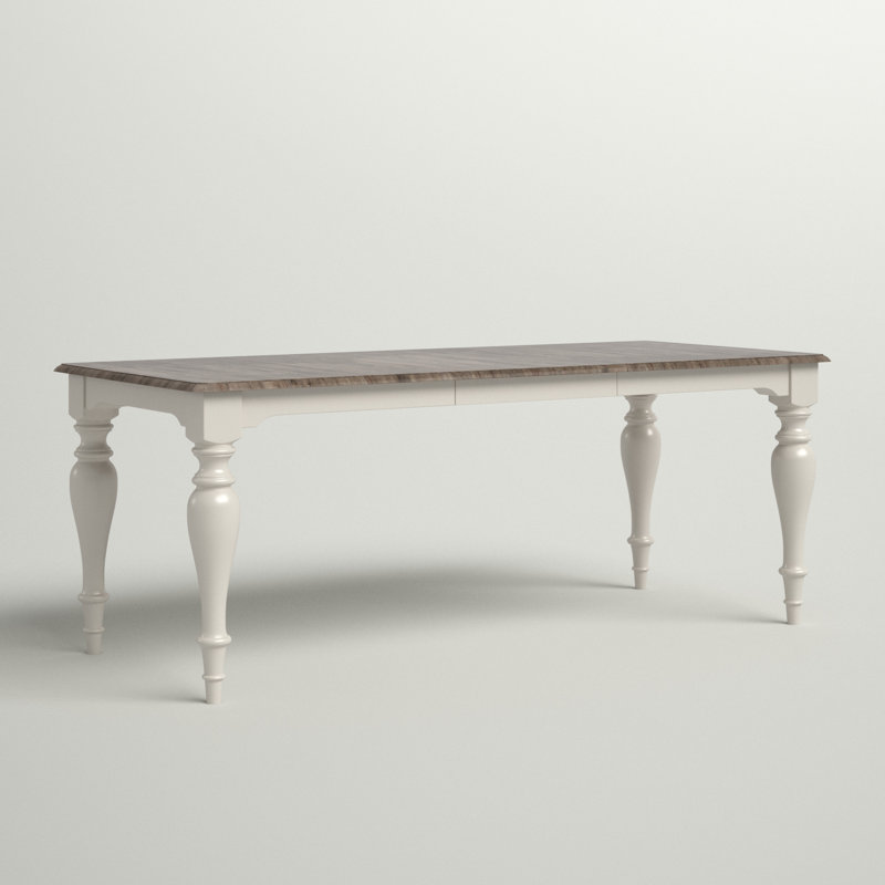 Iestyn Extendable Four Leg Dining Table, White