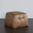 Laurenn Faux Leather Pouf - Brown-482544367