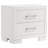 Copper White 2-Drawer Rectangular Nightstand With Bar Handle Pulls (Only Nightstand)