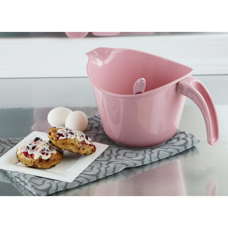 Bol en plastique Alicio de Ebern Designs, Rose