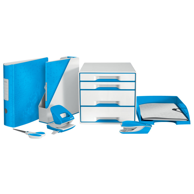 Wow Plastic Paper Organiser, Blue