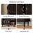 30 Pair Shoe Storage Cabinet, 47.24 Inch 6-Tier Shoe Cabinet with Adjustable Shelves & Sliding Doors, Mid-Century Modern Freestanding Shoe Storage Organizer for Entryway, Hallway, Living Room-101295442-103896334