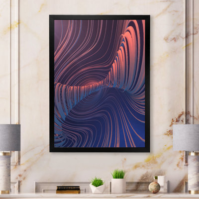 Vibrant Curve Design Ii II - Art mural moderne sur toile
