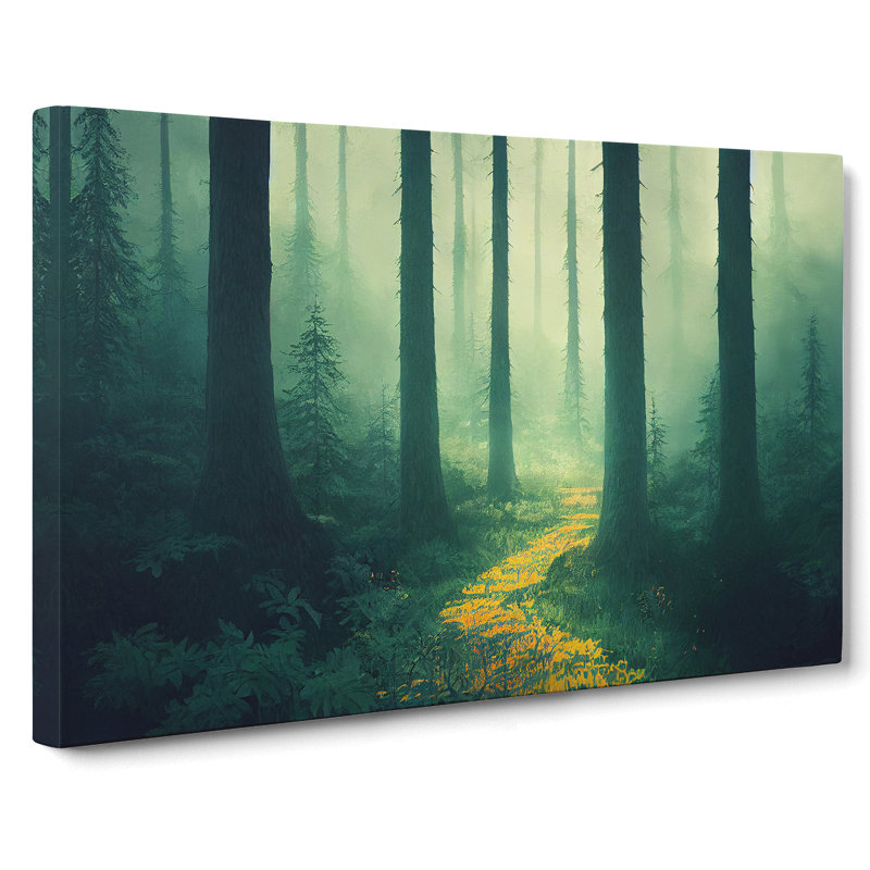Cool Summer Forest - Wrapped Canvas, 40cm H x 60cm W x 3cm D