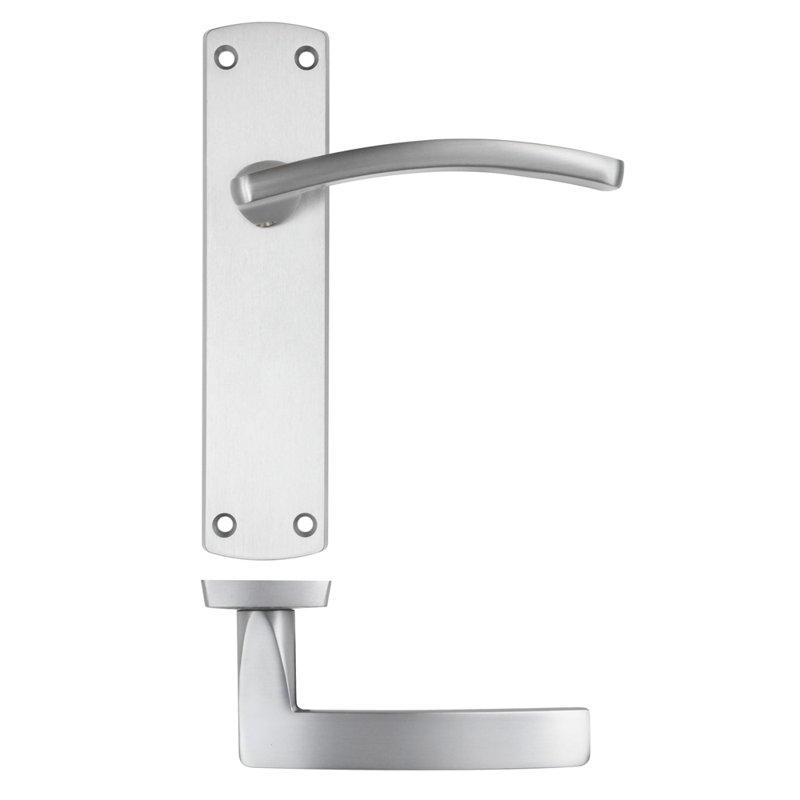Single Dummy Door Handle, Satin Chrome