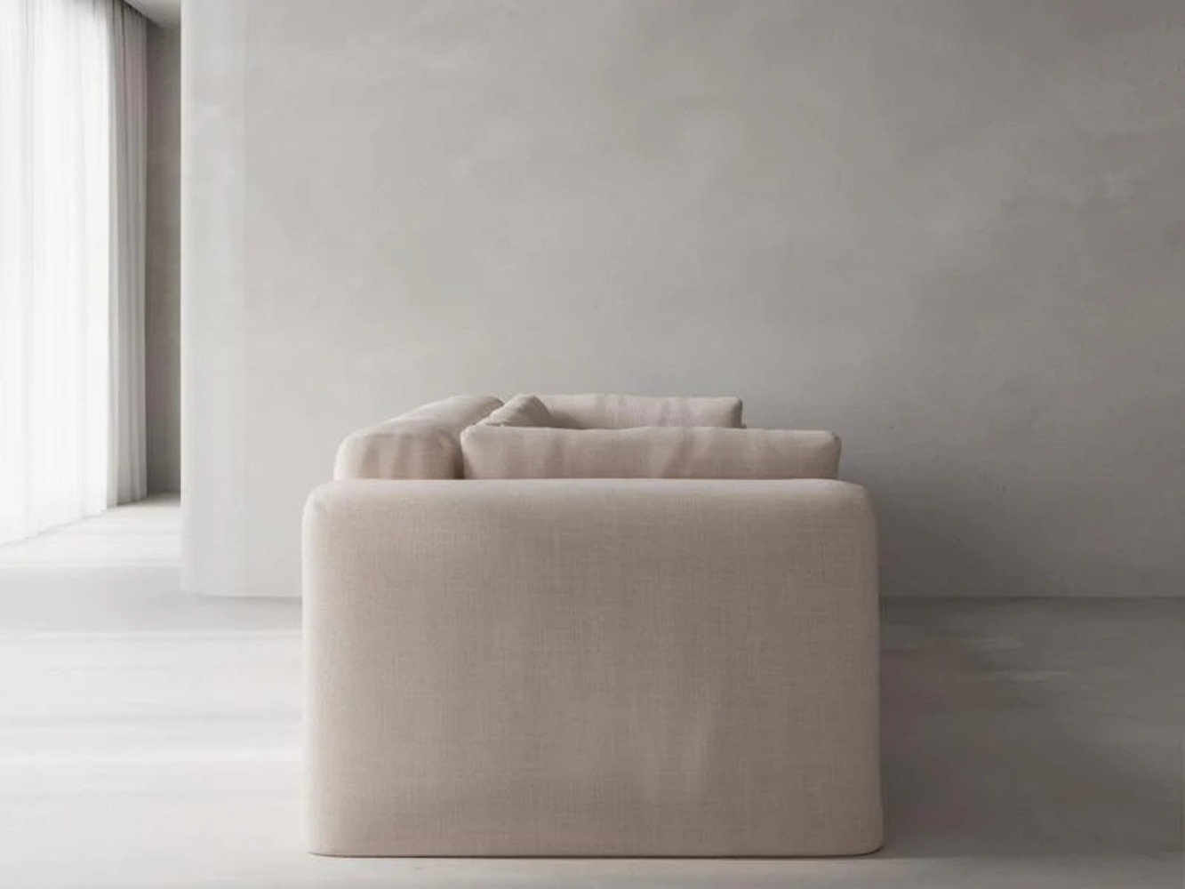 Freddie Sofa, 3, Nevis Ivory