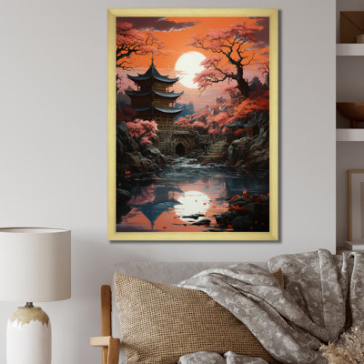 «Danari Japon Art Shrine At Twilight II», reproduction sur toile