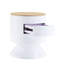 White Accent Table With Utility And Display Features - Fully Assembled Sleek Round Wood For Assembled, Ready To Place