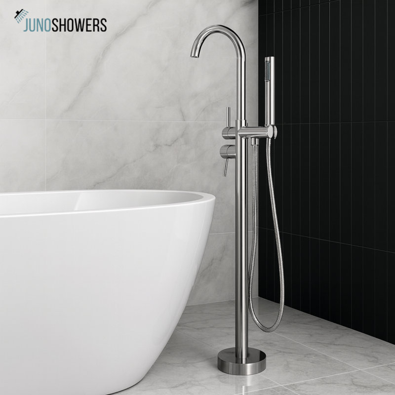 Robinet pour salle de bain à poignée simple en bronze huilé avec construction durable