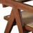 Alaynnah Retro Wood Rattan Back Handmade Armchair-842588831