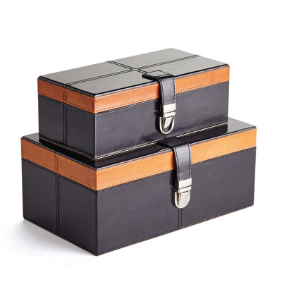 Bowerman Leather Decorative Trunk