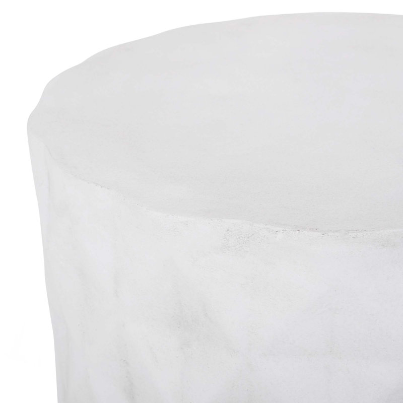 Table d'appoint d'extérieur en béton léger