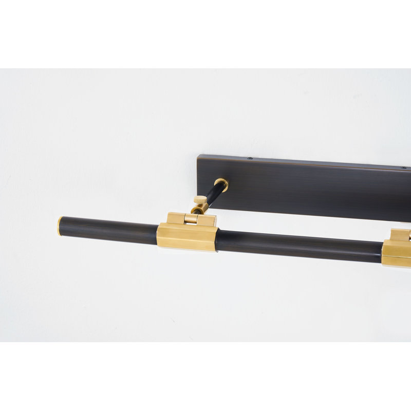 Melbourne 1 Light Picture Light, 2.75" H x 23.75" W x 23.75" D, Aged Brass/Distressed Bronze