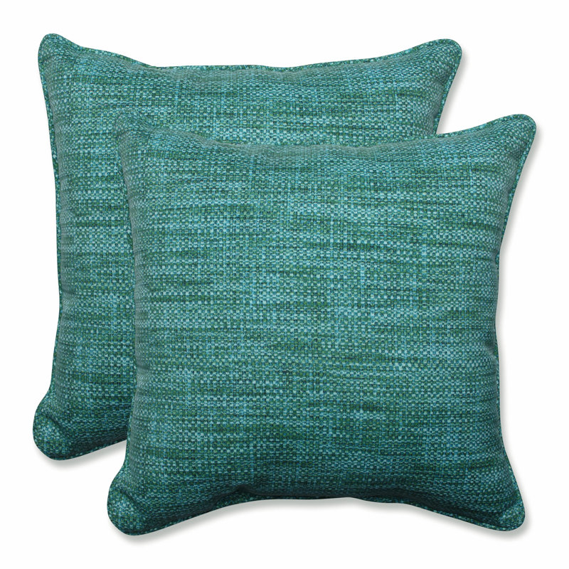 Remi Outdoor Throw Pillow, Lagoon
