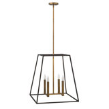 Burley Oak 4-Light Single Geometric Pendant