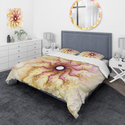 Ensemble de housse de couette en microfibre jaune / rouge