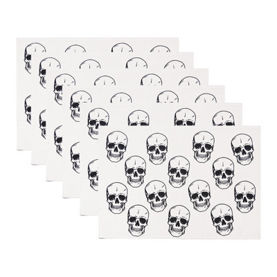 14" x 20" Skully Placemat Set of 6