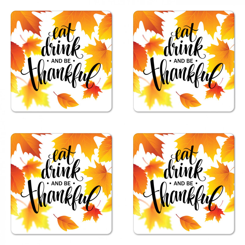 Square 4 Piece Coaster Set